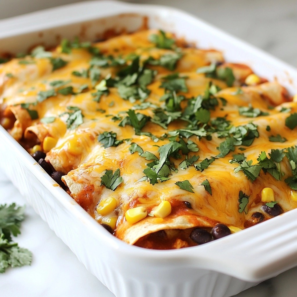 Grandma's Classic Chicken Enchilada Bake Delight