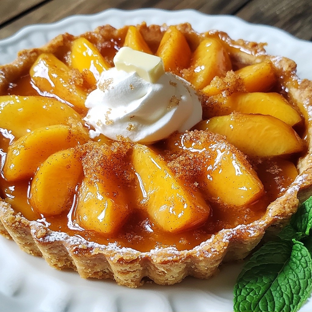 Decadent Southern Brown Sugar Peach Tart Delight