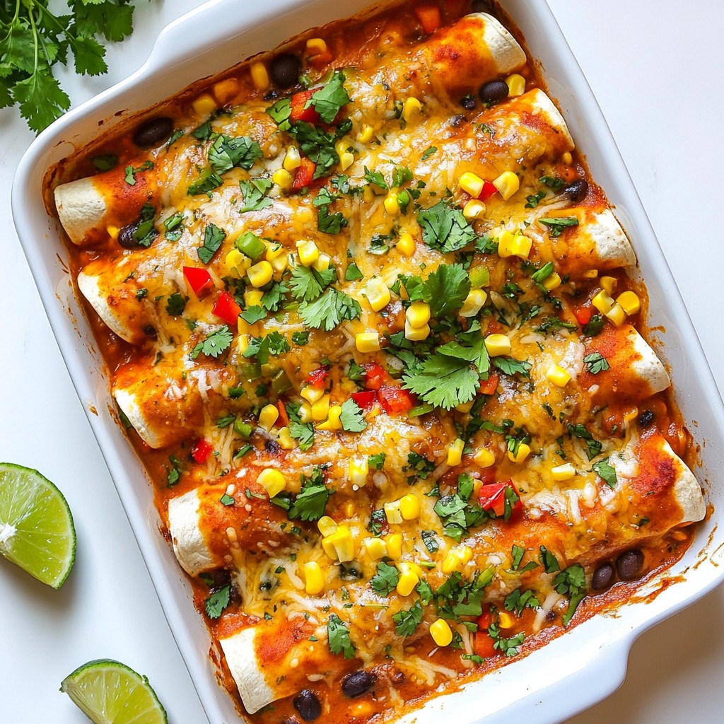 Vegan Black Bean Enchiladas Flavorful and Simple Dish