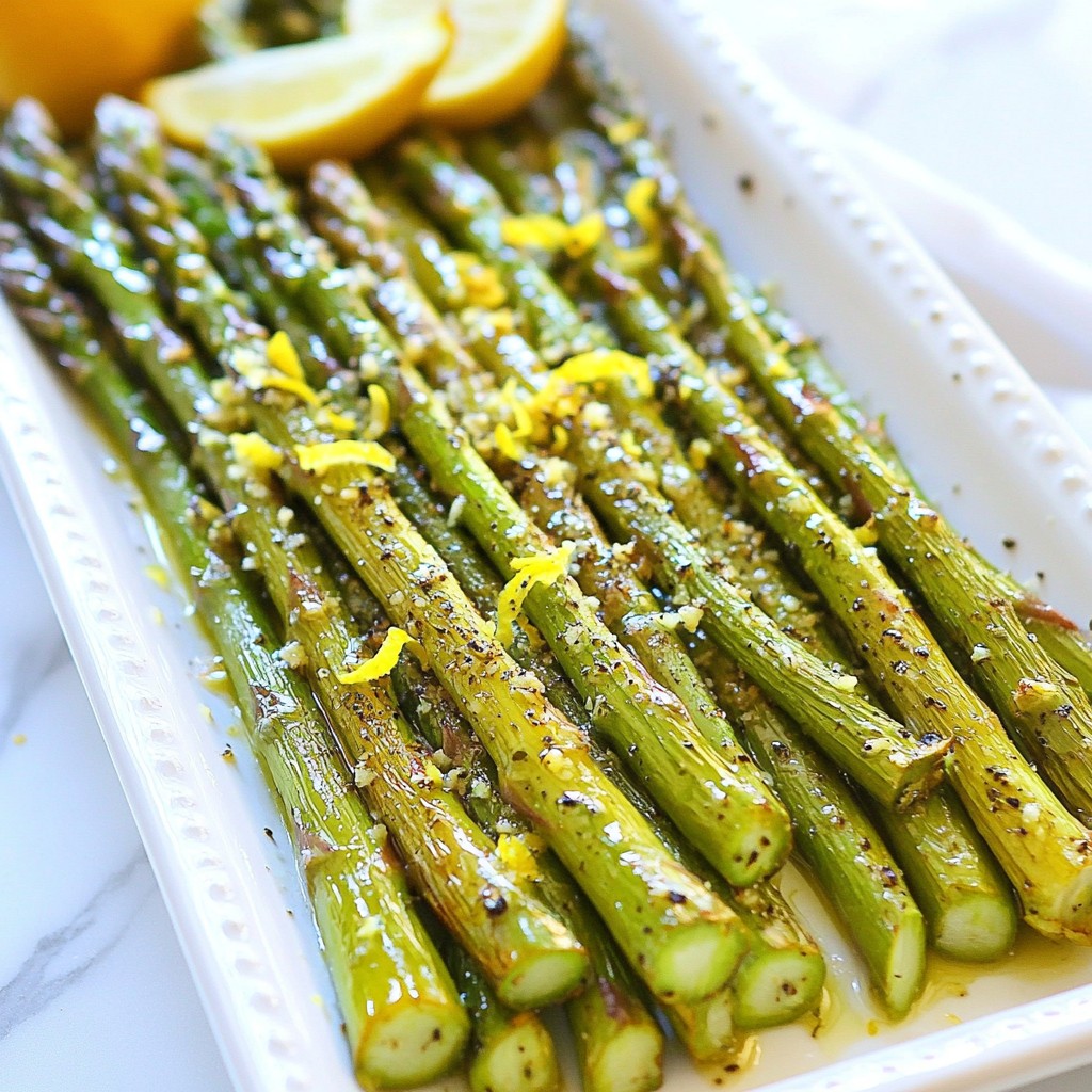 Lemon Garlic Roasted Asparagus Flavorful and Simple Recipe