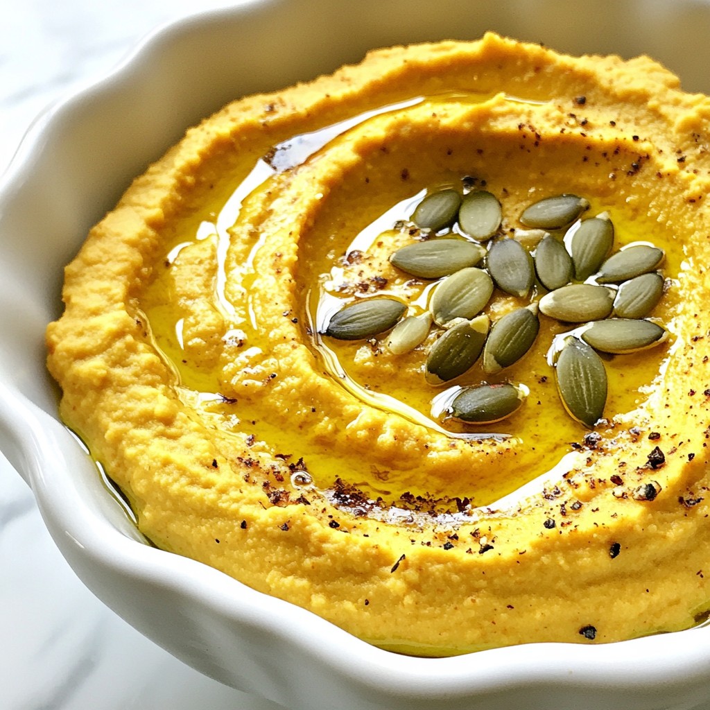 Roasted Garlic Pumpkin Hummus Delicious and Easy Dip