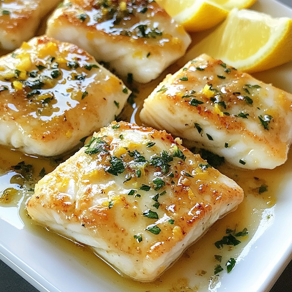Lemon Garlic Butter Cod Simple and Tasty Dish
