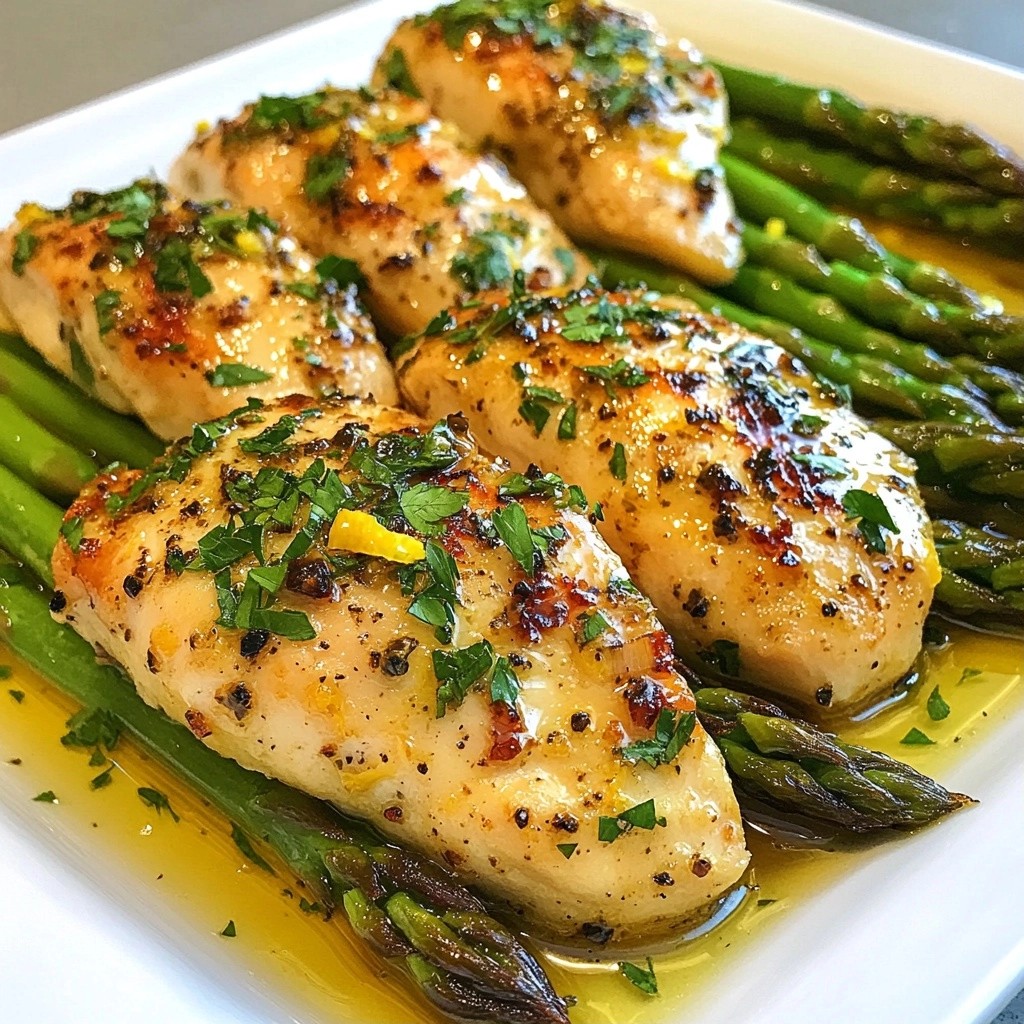 Cozy Southern Lemon Herb Chicken with Asparagus Dish