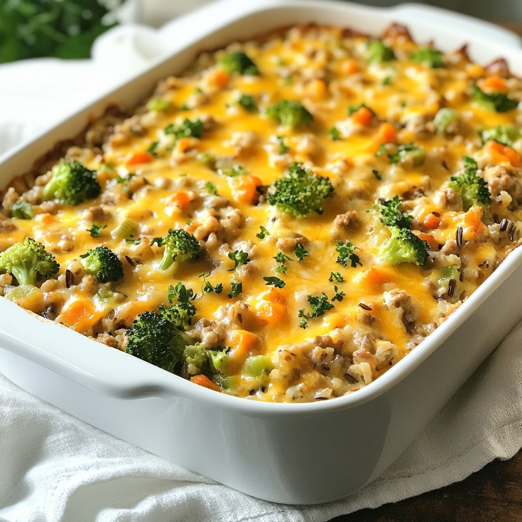 Cozy Homestyle Turkey and Wild Rice Casserole Recipe
