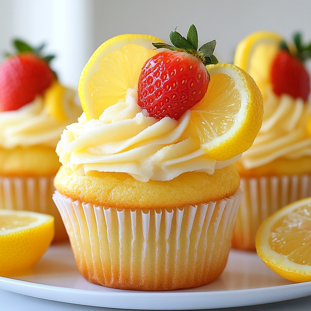 Strawberry Lemonade Cupcakes Delightful Sweet Treat