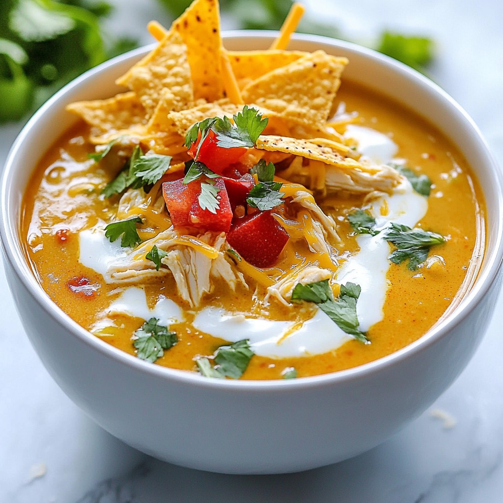 Creamy Chicken Enchilada Soup Hearty and Satisfying