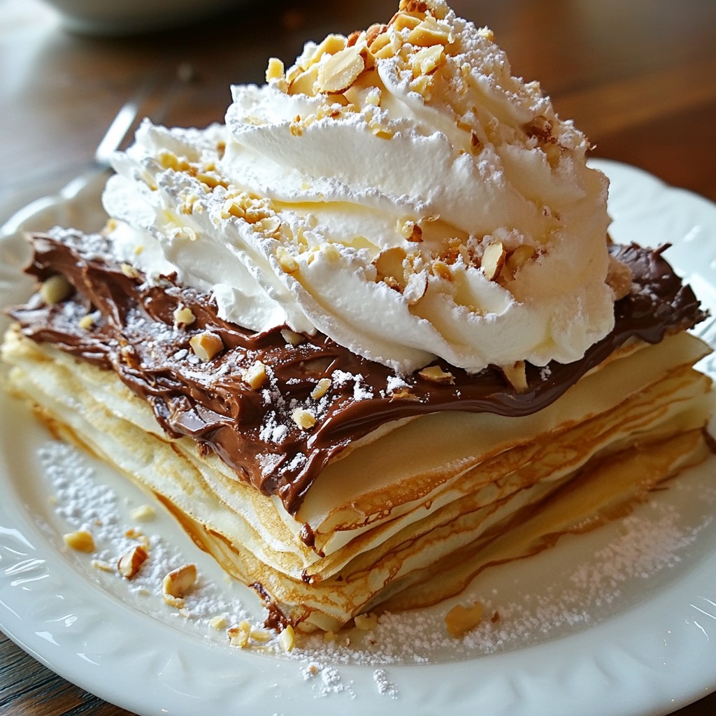 Chocolate Hazelnut Crepe Cake Delightful and Decadent