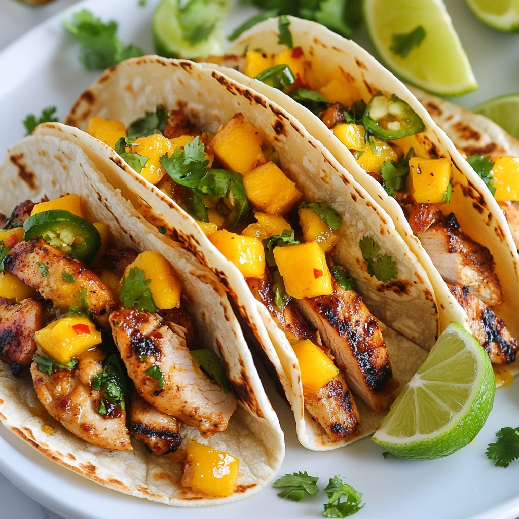 Spicy Mango Chicken Tacos Flavorful and Easy Recipe