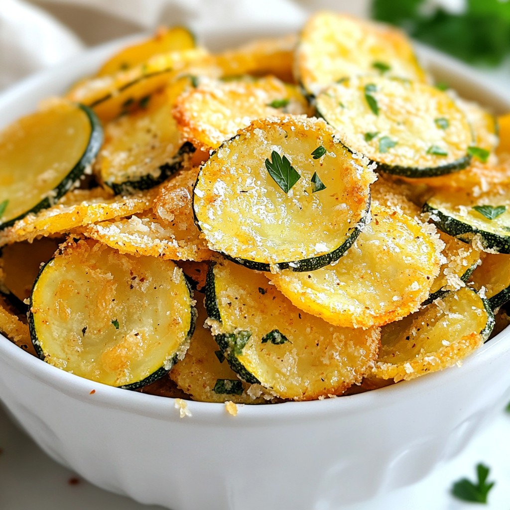 Garlic Parmesan Zucchini Chips Crispy Flavor Boost