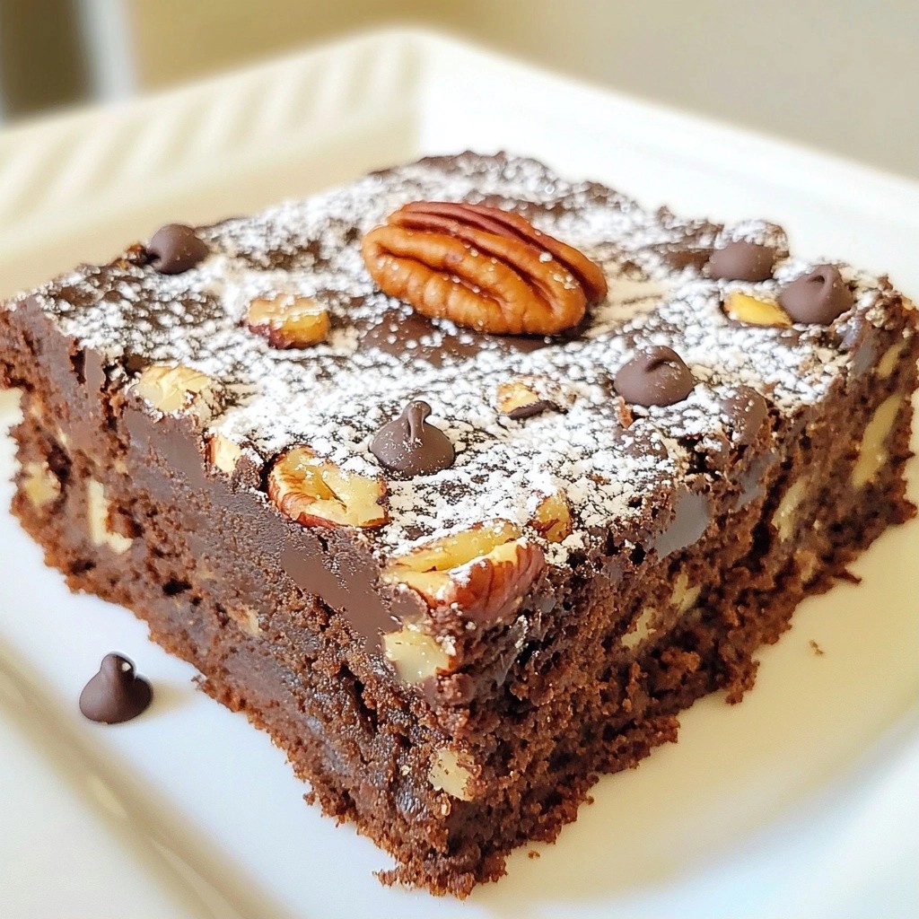 Old-Fashioned Southern Chocolate Pecan Fudge Cake Delight