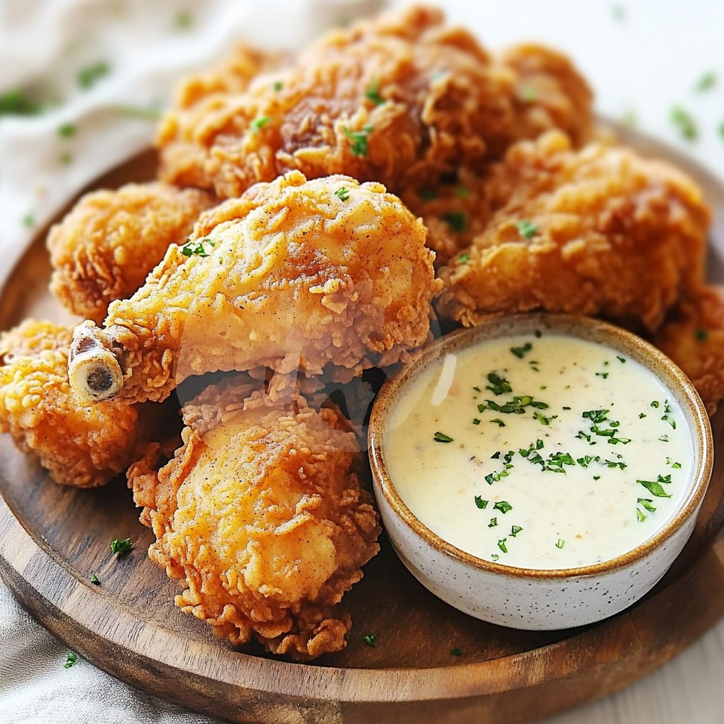 Savory Southern Fried Chicken with Buttermilk Gravy