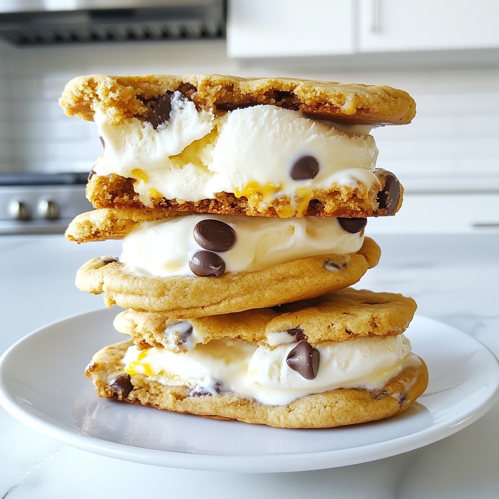 Cookie Dough Ice Cream Sandwiches Delightful Recipe