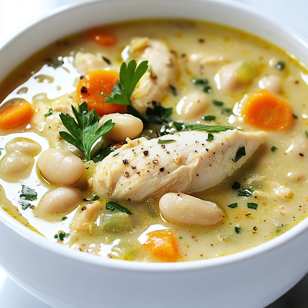 Southern Creamy Chicken and White Bean Stew Delight