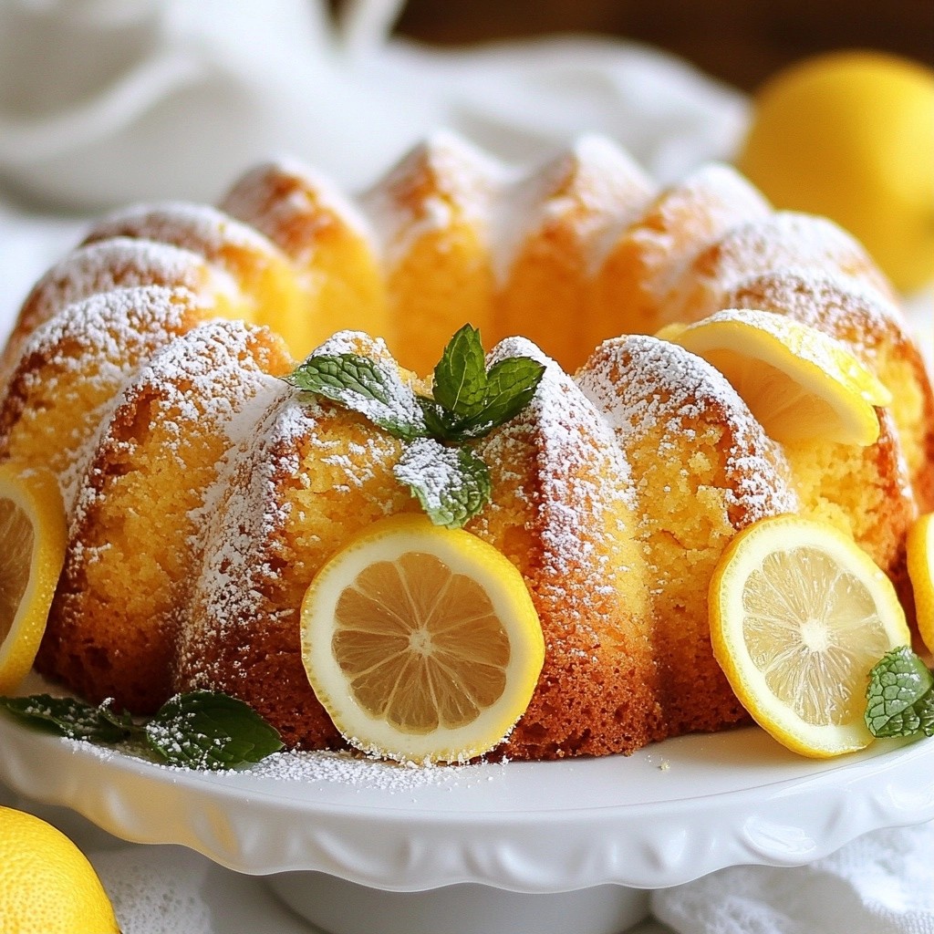 Old-Fashioned Southern Lemon Pound Cake Delightfully Fresh