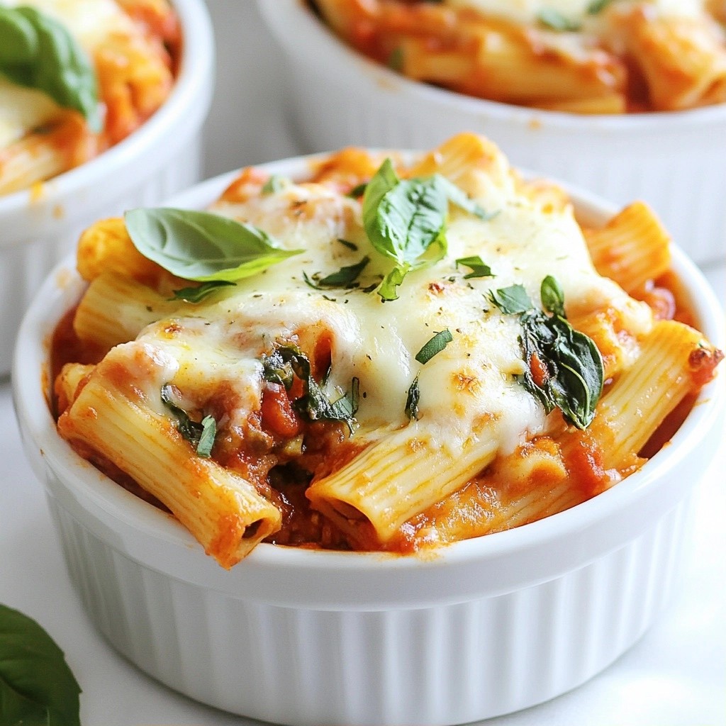 Cozy Homestyle Spinach and Cheese Baked Ziti Delight