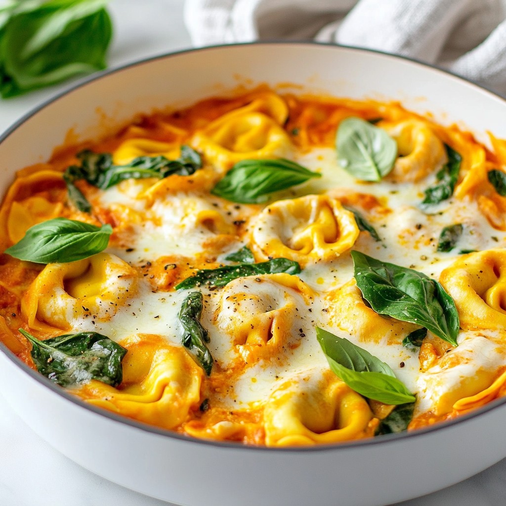 Creamy Tomato Tortellini Skillet Easy Weeknight Meal