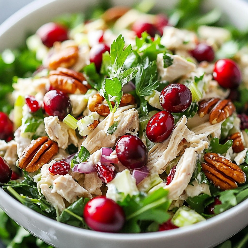 Cranberry Pecan Chicken Salad Fresh and Flavorful Mix