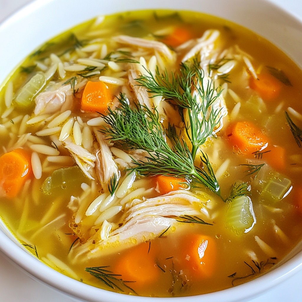 Greek Lemon Chicken Soup Flavorful and Nourishing Dish