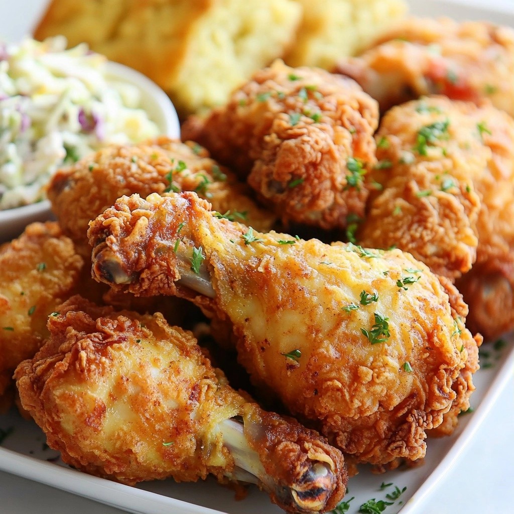 Comfort Food Southern Buttermilk Fried Chicken Dish