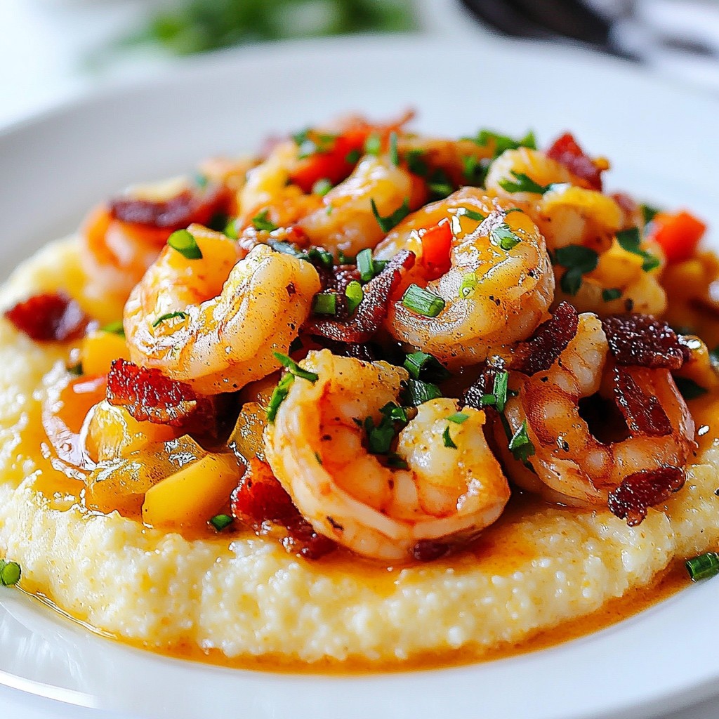 Cozy Southern Shrimp and Grits with Cheese Delight