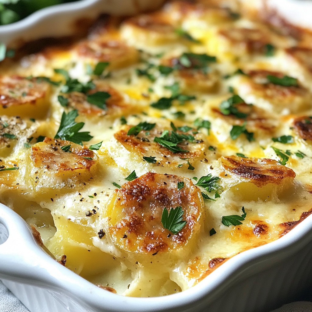 Cozy Chicken Sausage and Potato Gratin Delight
