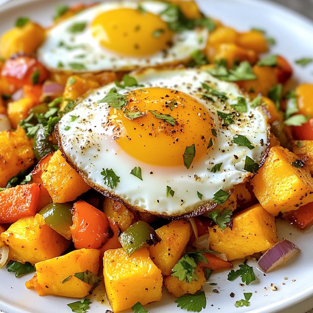 Sweet Potato Hash with Eggs Perfect for Breakfast