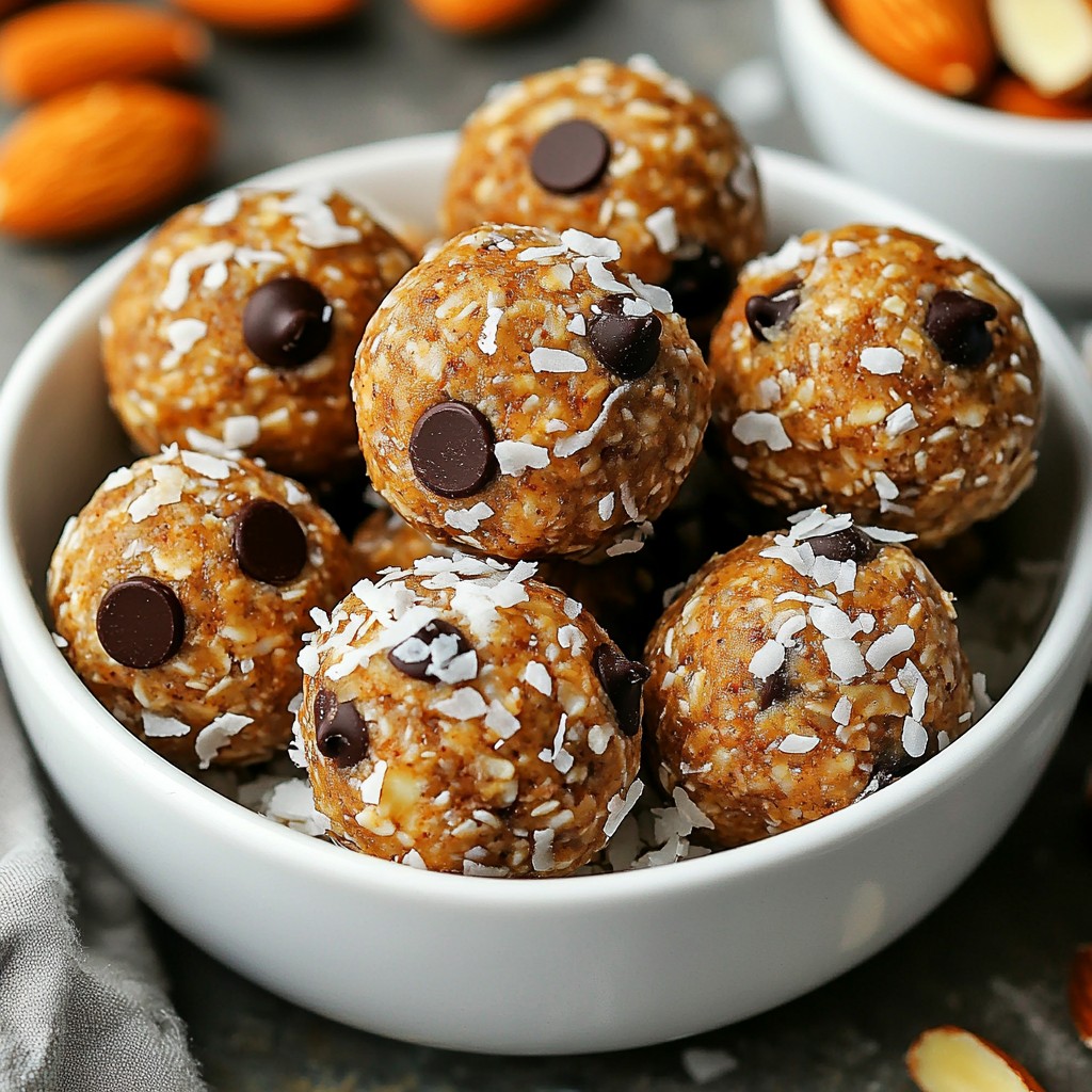 Almond Joy Energy Balls Tasty and Nutritious Snack