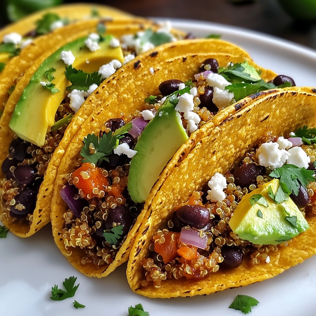 Black Bean Quinoa Tacos Fresh and Flavorful Recipe