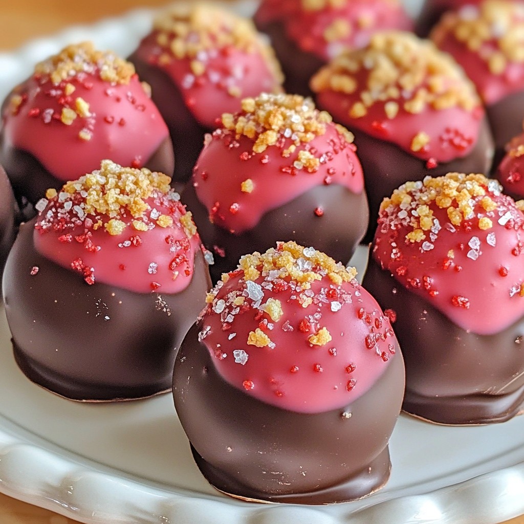 Chocolate Covered Strawberry Truffles Delightful Treat
