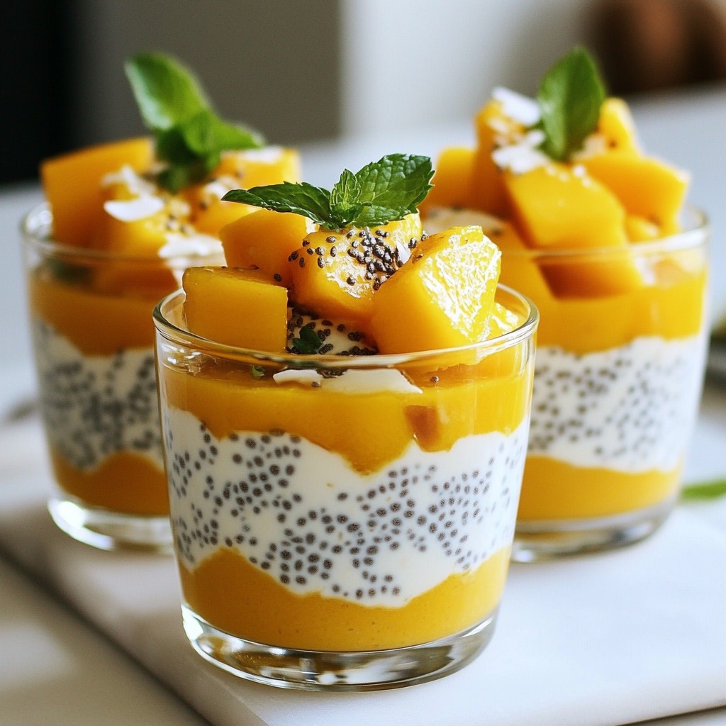 Mango Coconut Chia Pudding Simple and Tasty Treat