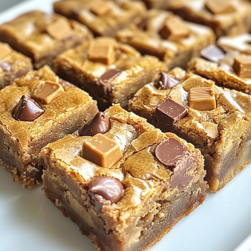 Peanut Butter Cup Blondies Irresistible Homemade Treat