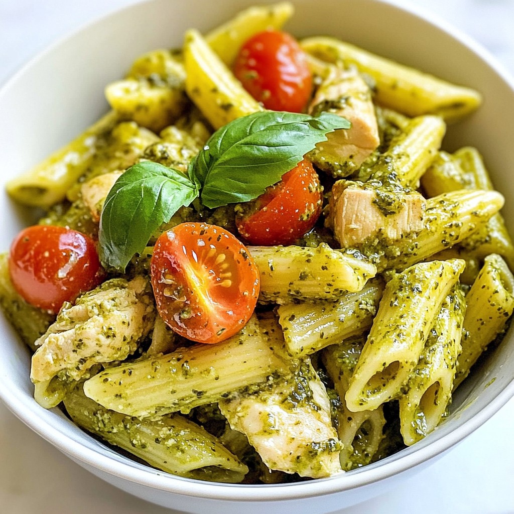 Creamy Pesto Chicken Pasta Easy and Flavorful Dish