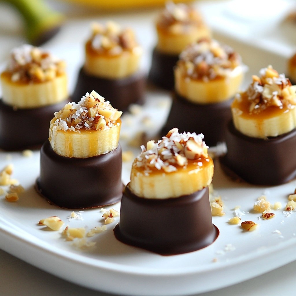 Chocolate Covered Banana Bites Delightful Snack Idea
