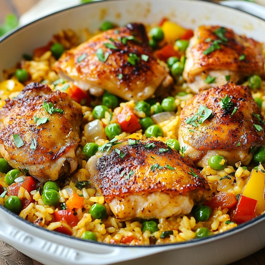 Comfort Food Cajun Chicken and Rice Skillet Delight