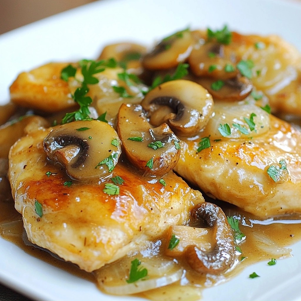 Comfort Food Chicken and Mushroom Marsala Delight