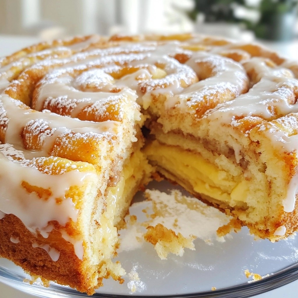 Grandma's Southern Buttermilk Cinnamon Roll Cake Delight