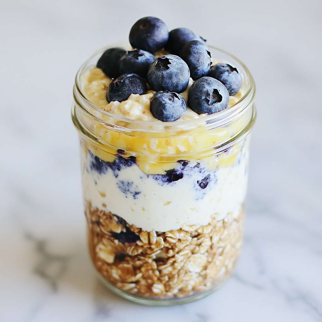 Blueberry Cheesecake Overnight Oats Nourishing Delight