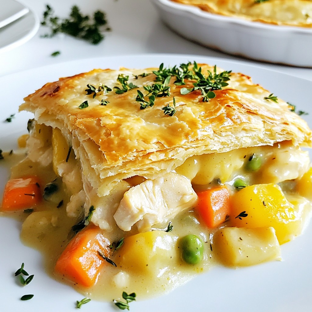 Savory Grandma's Chicken Pot Pie Casserole Delight