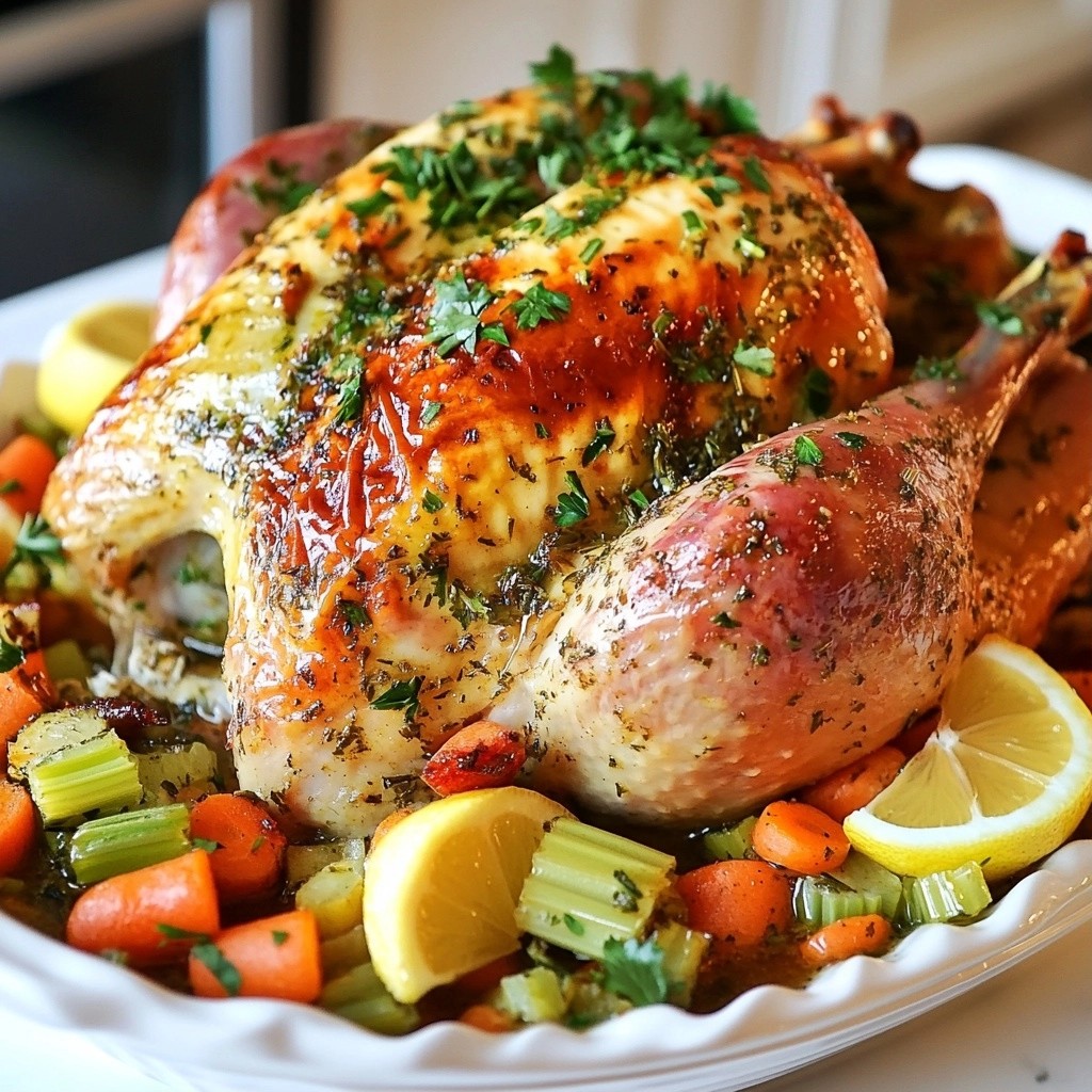 Savory Southern Herb-Roasted Turkey with Garlic Butter