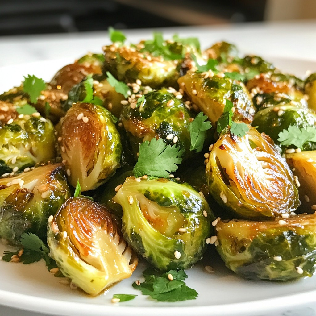 Honey Sriracha Brussels Sprouts Bold and Flavorful Dish