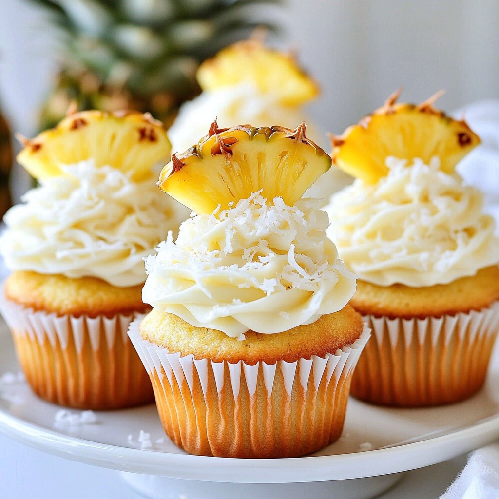 Pineapple Coconut Cupcakes Delightful and Easy Recipe