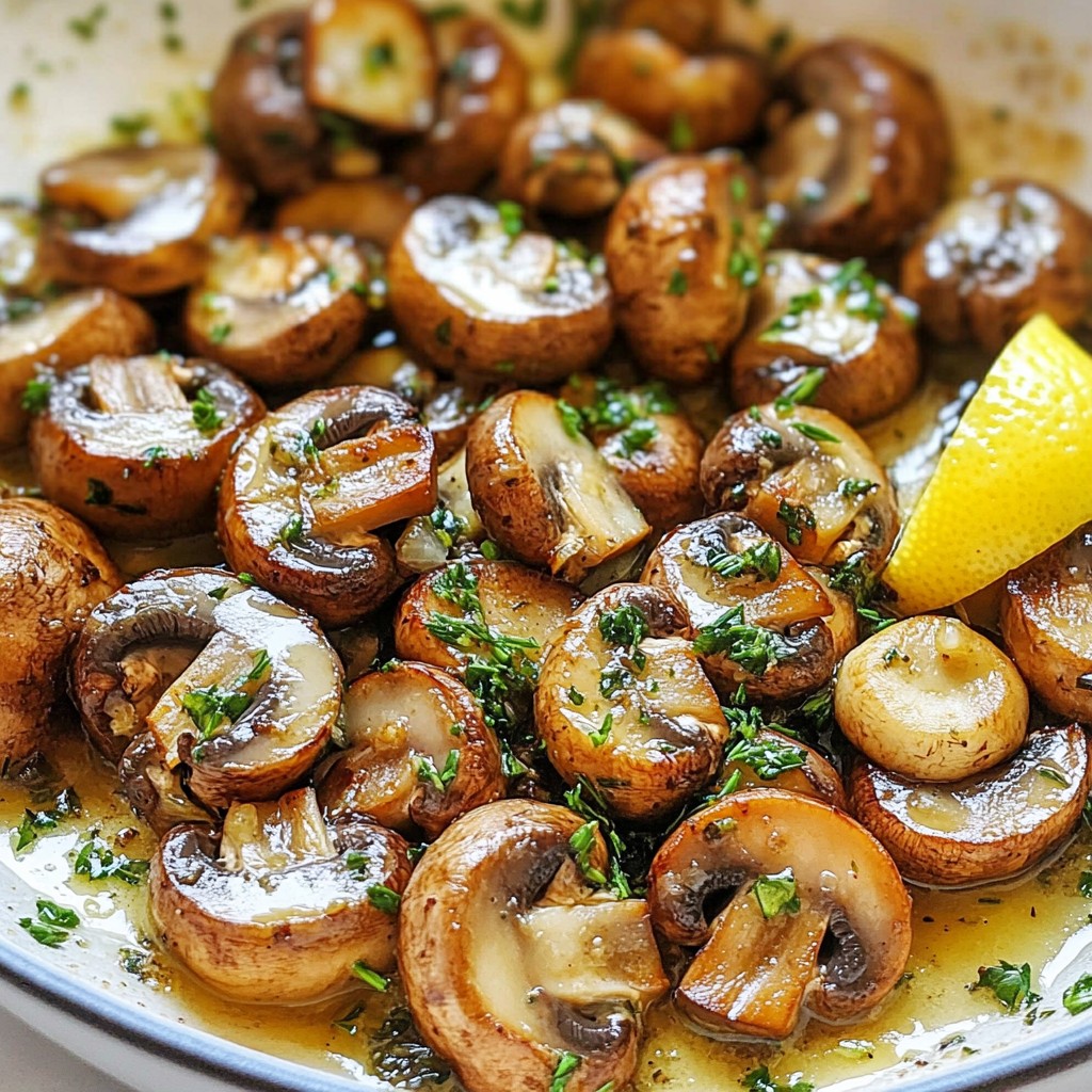 Garlic Butter Mushroom Skillet Simple and Tasty Dish