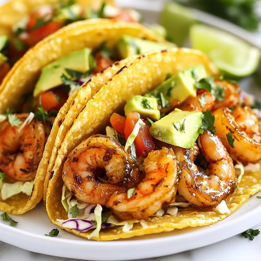 Cilantro Lime Shrimp Tacos Tasty and Fresh Dish