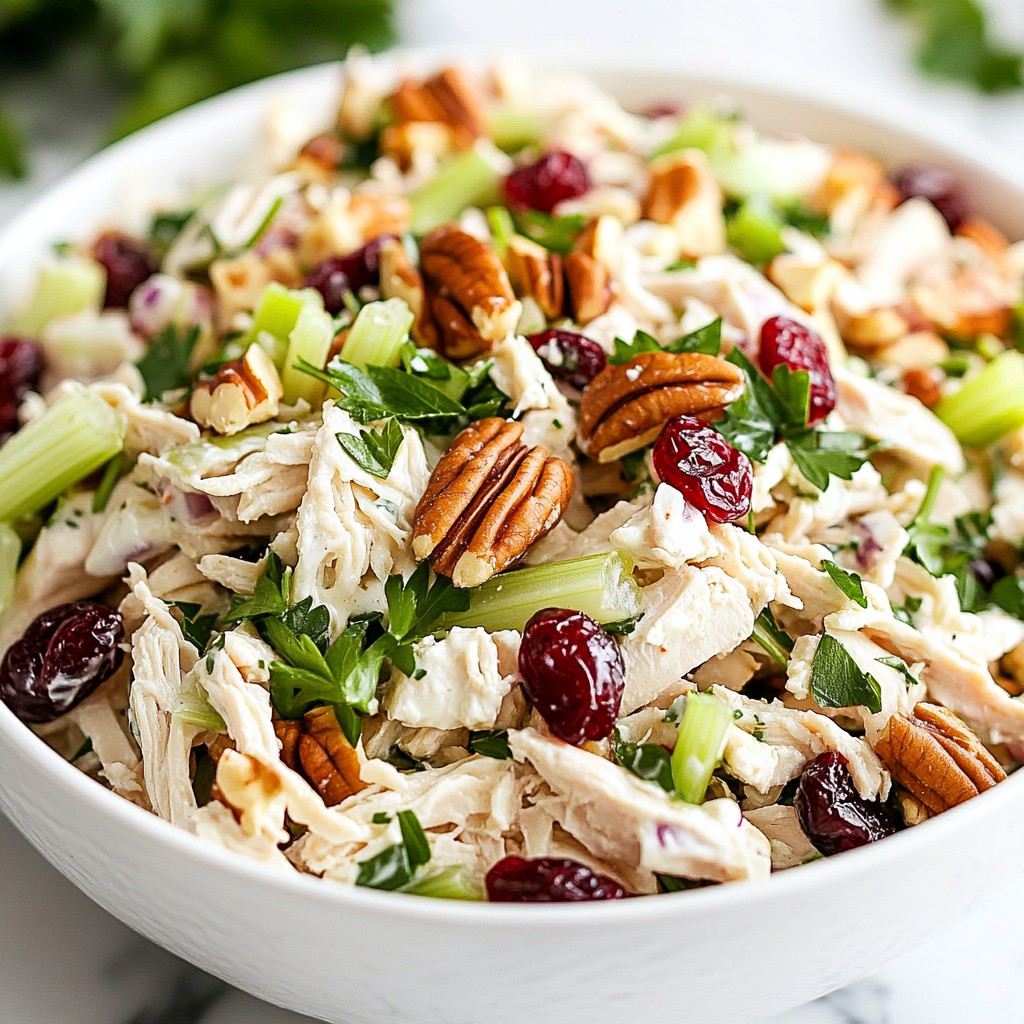 Cranberry Pecan Chicken Salad Refreshing and Simple