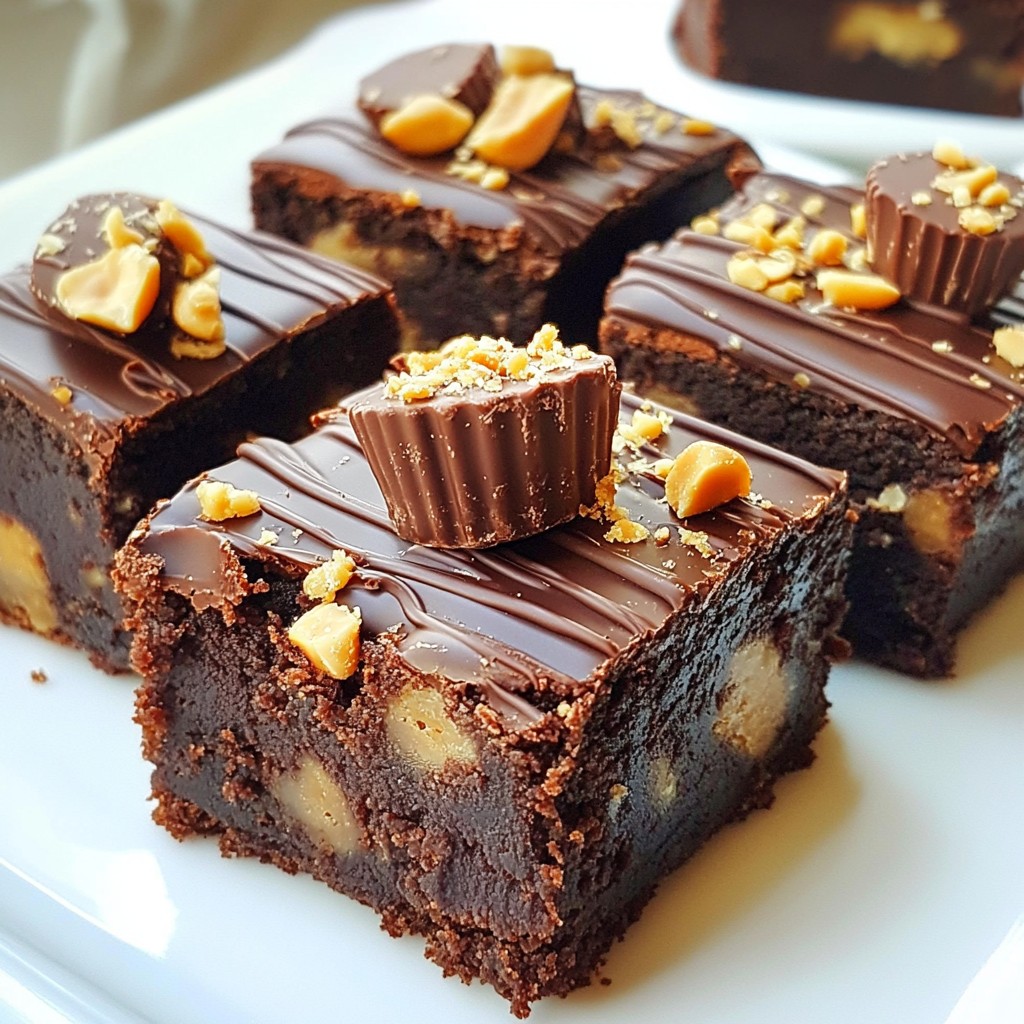 Peanut Butter Cup Brownie Bites Irresistibly Delicious