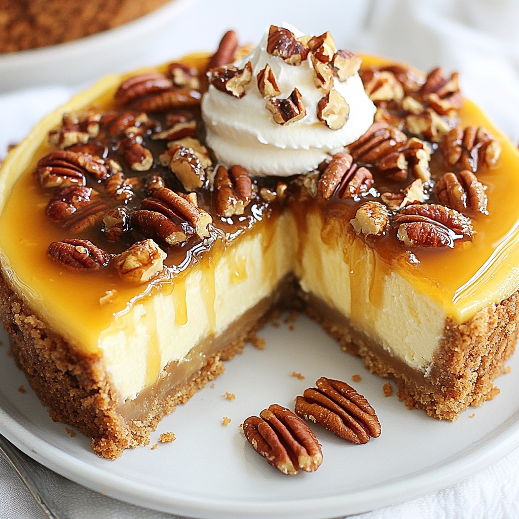 Old-Fashioned Southern Pecan Praline Cheesecake Delight