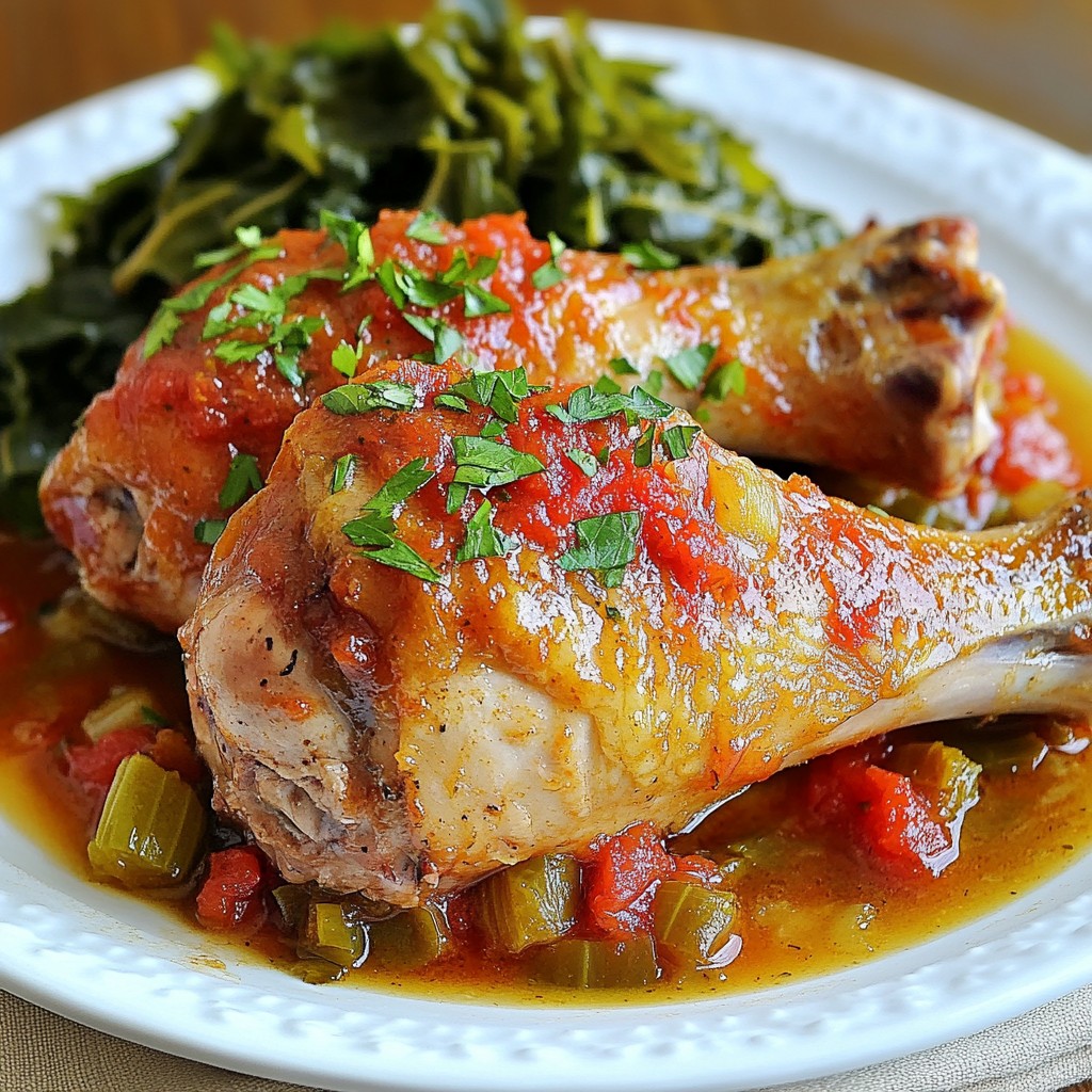 Savory Southern Braised Turkey Legs Rich and Flavorful Meal