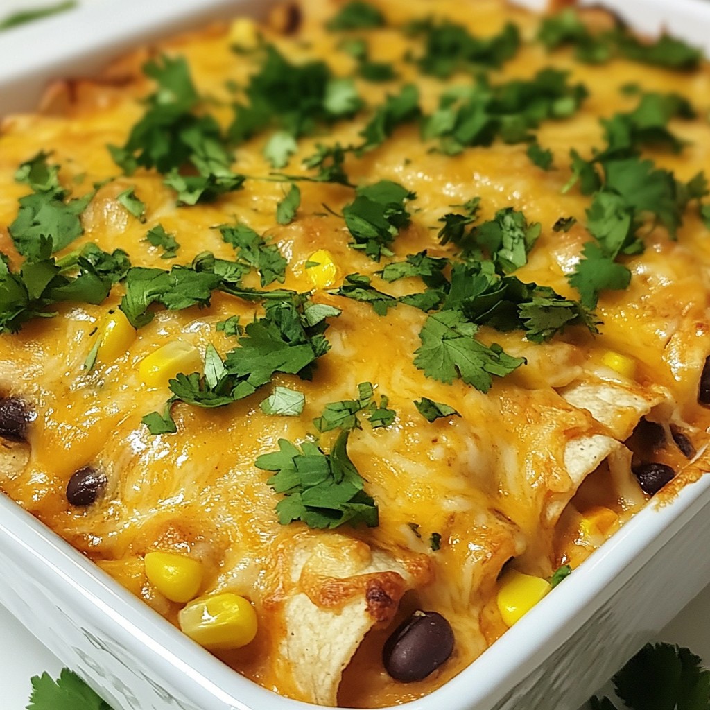 Savory Chicken Enchilada Casserole Easy Weeknight Meal