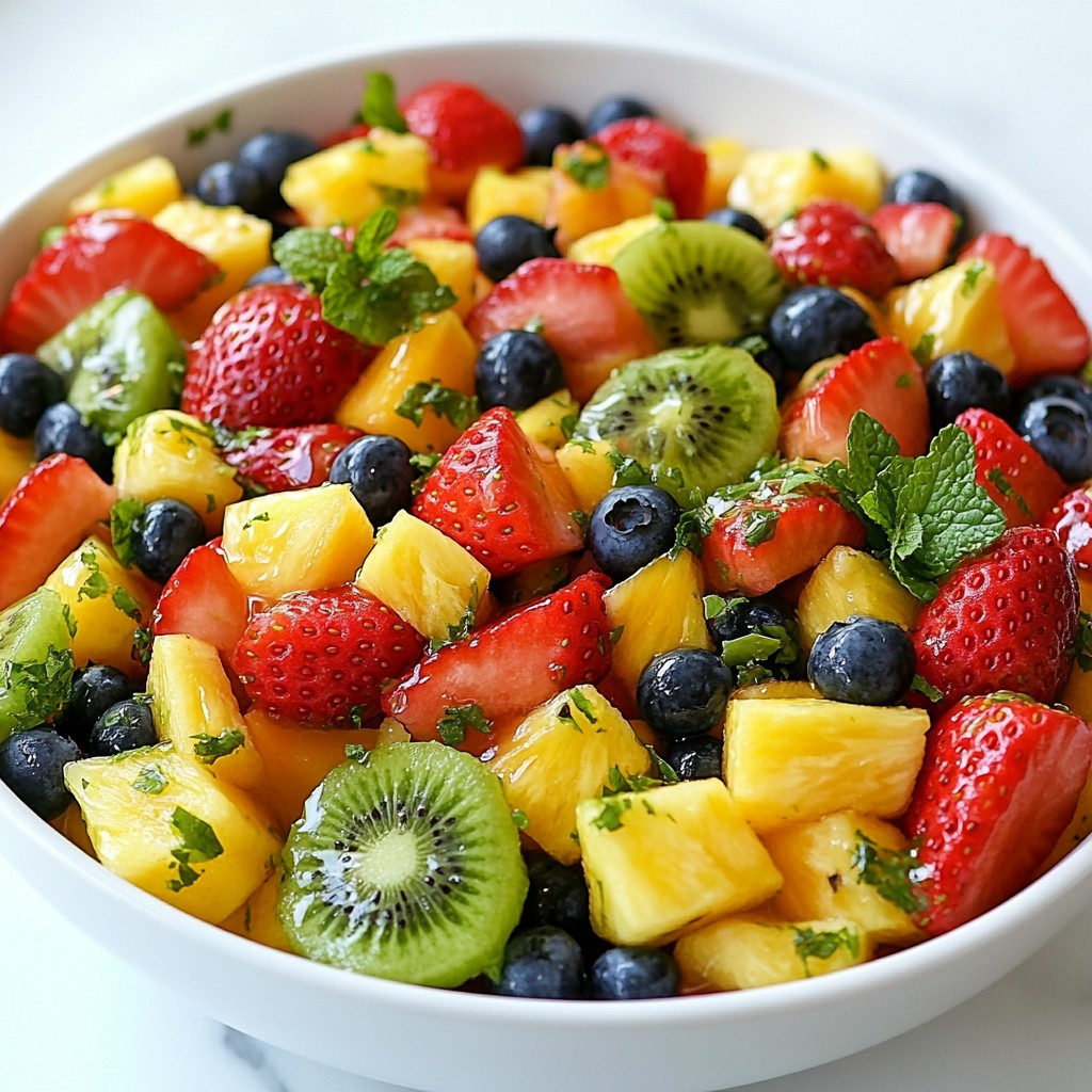 Honey Lime Fruit Salad Refreshing and Healthy Treat
