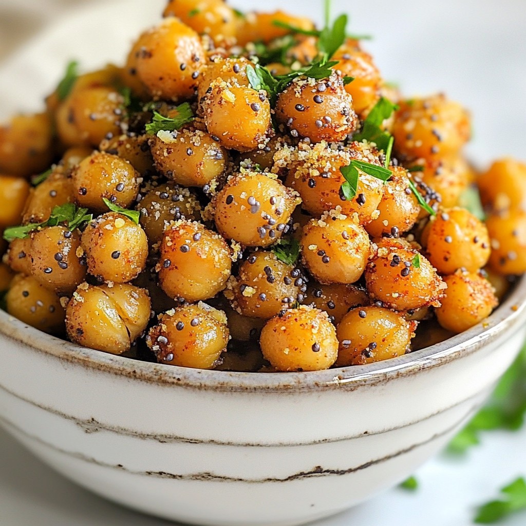 Everything Roasted Chickpeas Crunchy and Flavorful Snack